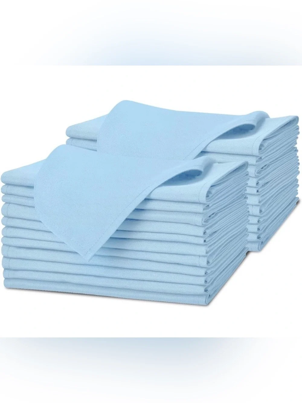 Light Blue Cloth Napkins Bulk (238 Total)